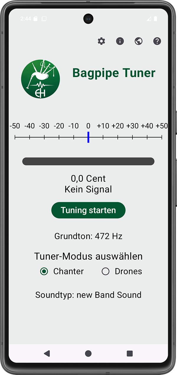 Main screen